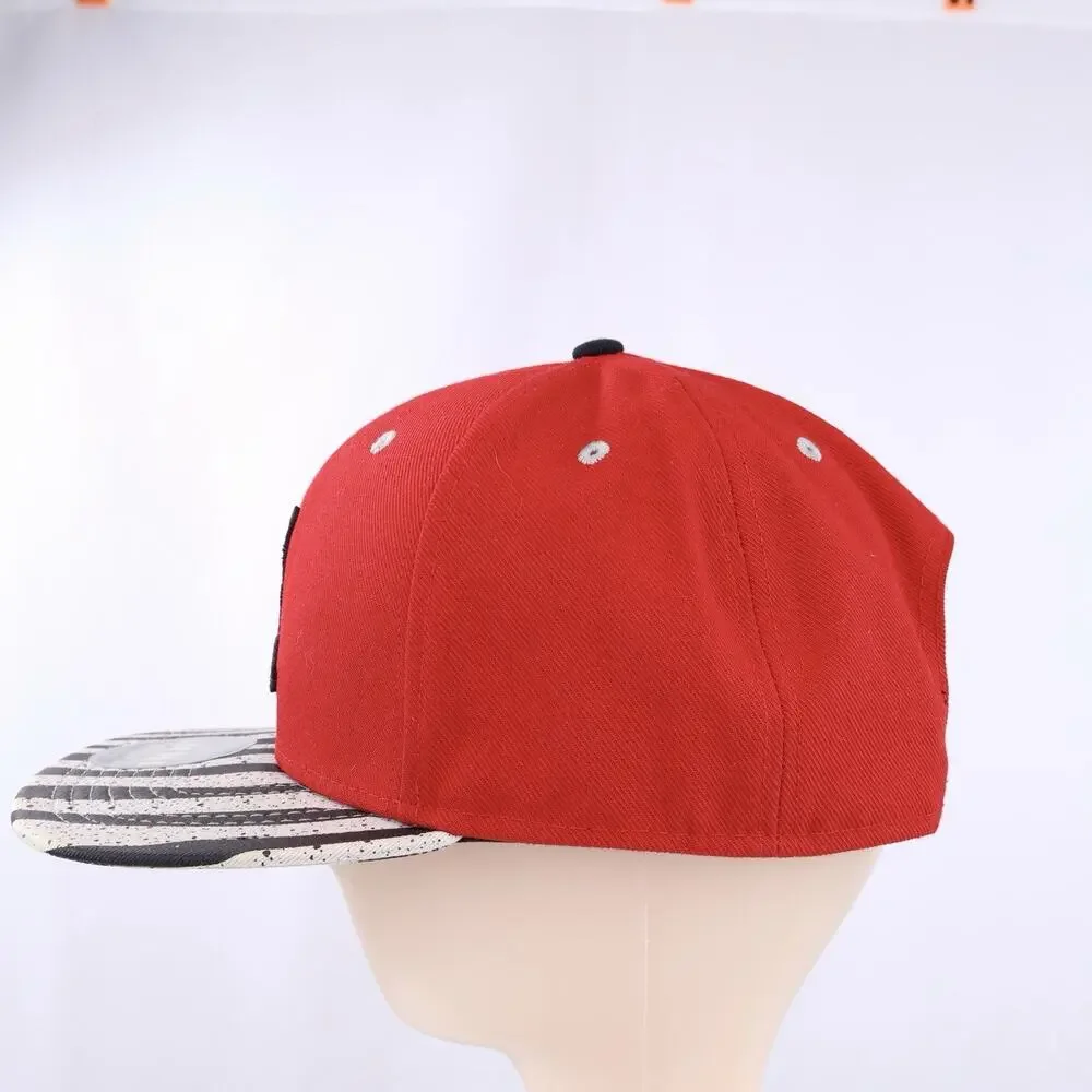 Nike Air Jordan 10 Retro Jumpman Red Black Stripe Snapback Hat One Size Cap